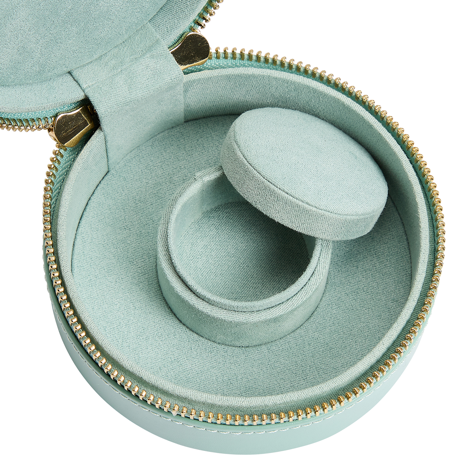 WOLF Sophia Round Zip Case in Jade